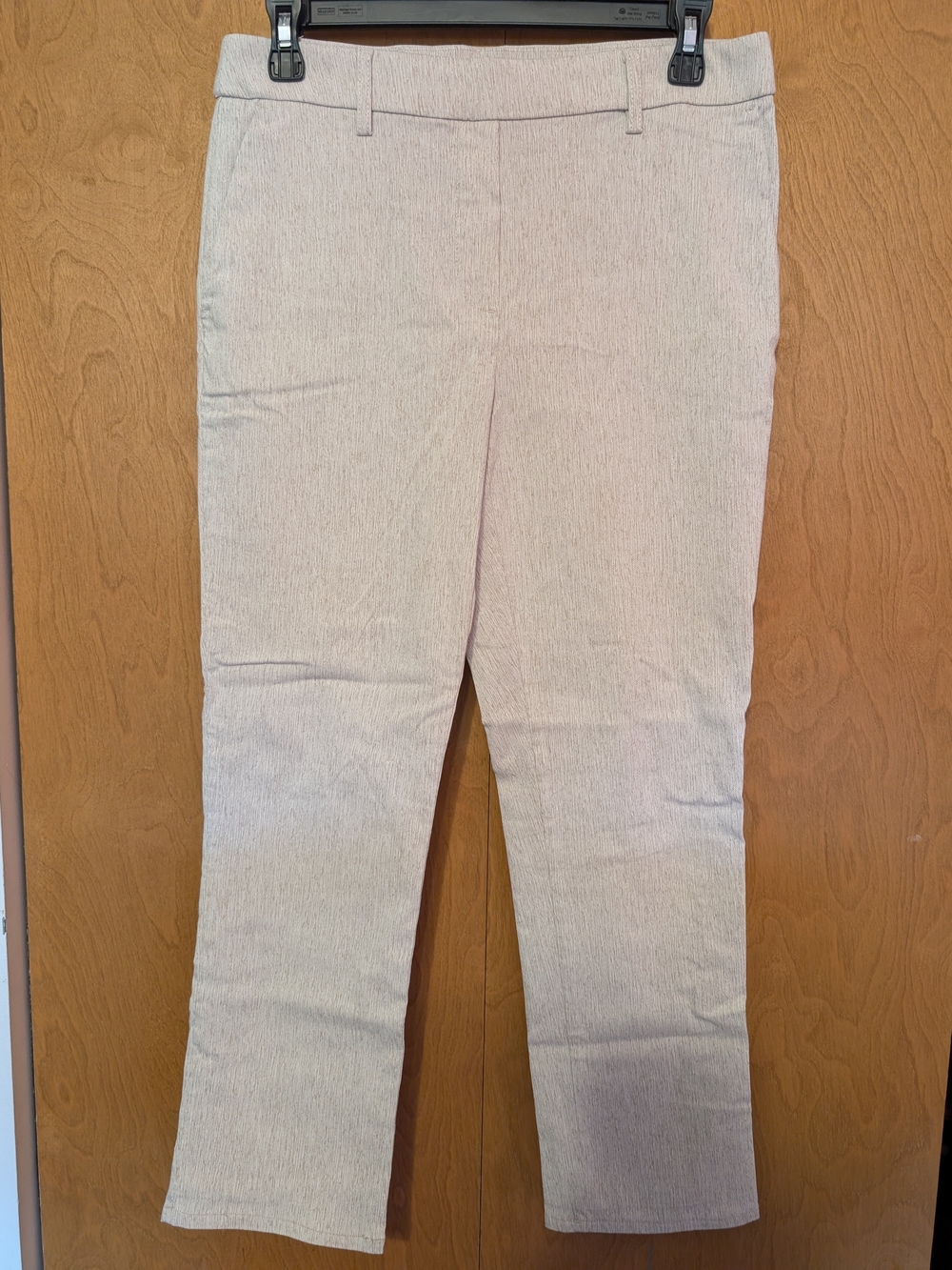 Jules & Leopold Light Tan Textured Ankle Dress Pants Size M